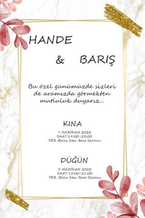 Düğün Davetiyesi 102 01