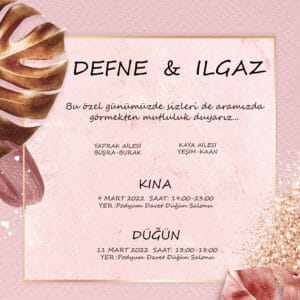 Düğün Davetiyesi 102 02