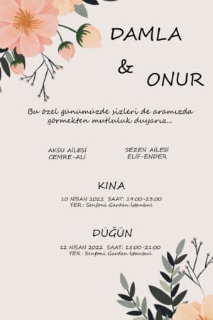 Düğün Davetiyesi 102 05