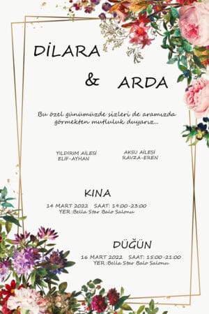 Düğün Davetiyesi 102 06