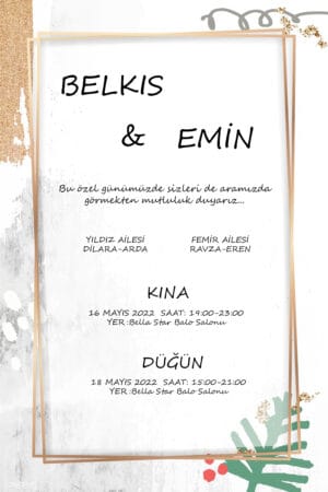 Düğün Davetiyesi 102 07