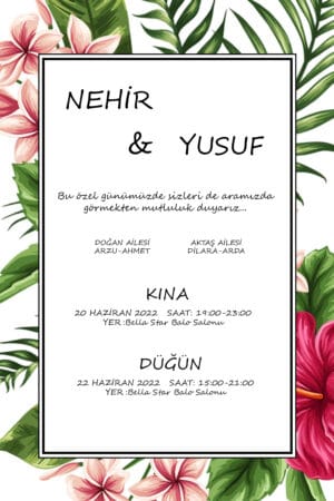 Düğün Davetiyesi 102 09
