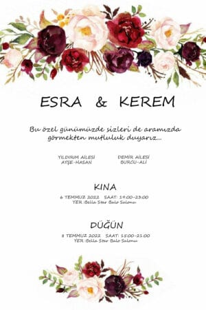 Düğün Davetiyesi 103 03