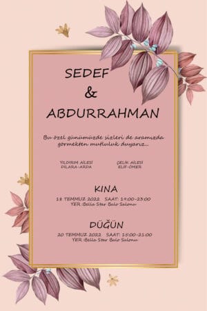 Düğün Davetiyesi 104 06