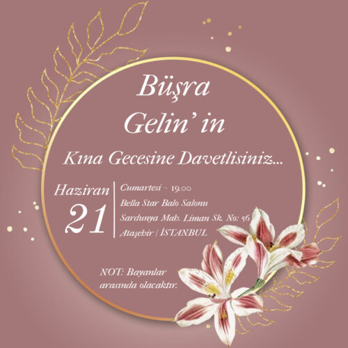 Kına Davetiyesi 301 03