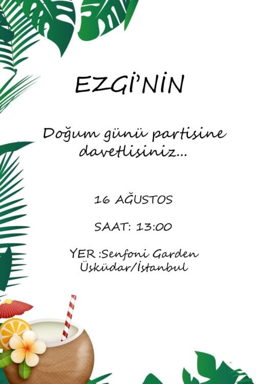 Doğum Günü Davetiyesi 200 01