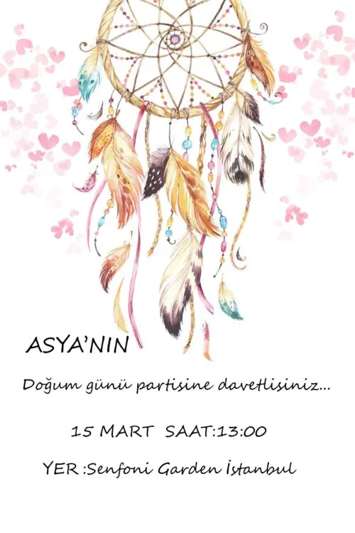 Doğum Günü Davetiyesi 200 03