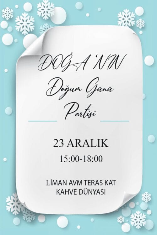 Doğum Günü Davetiyesi 200 04