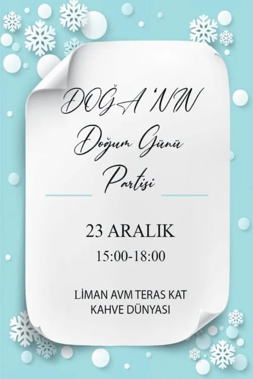 Doğum Günü Davetiyesi 200 04