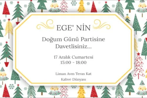 Doğum Günü Davetiyesi 200 05