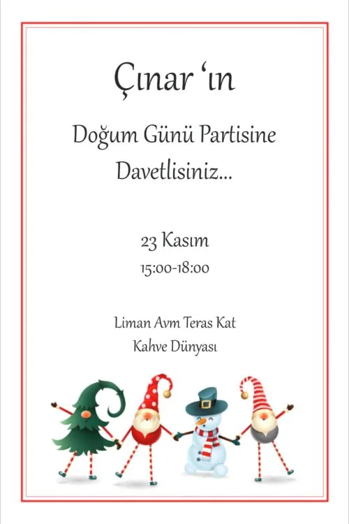 Doğum Günü Davetiyesi 201 01