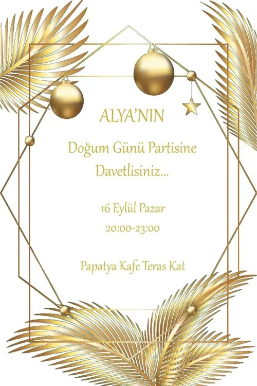 Doğum Günü Davetiyesi 201 05