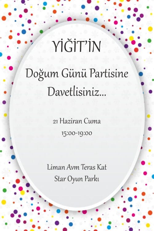 Doğum Günü Davetiyesi 201 06