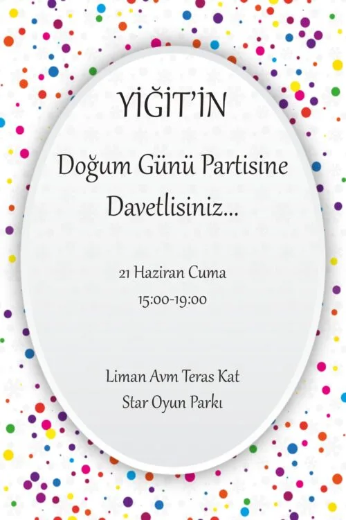 Doğum Günü Davetiyesi 201 06