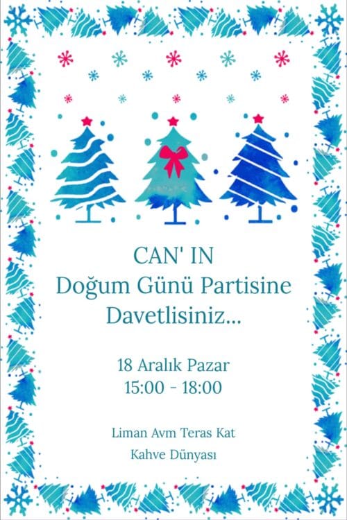 Doğum Günü Davetiyesi 201 08