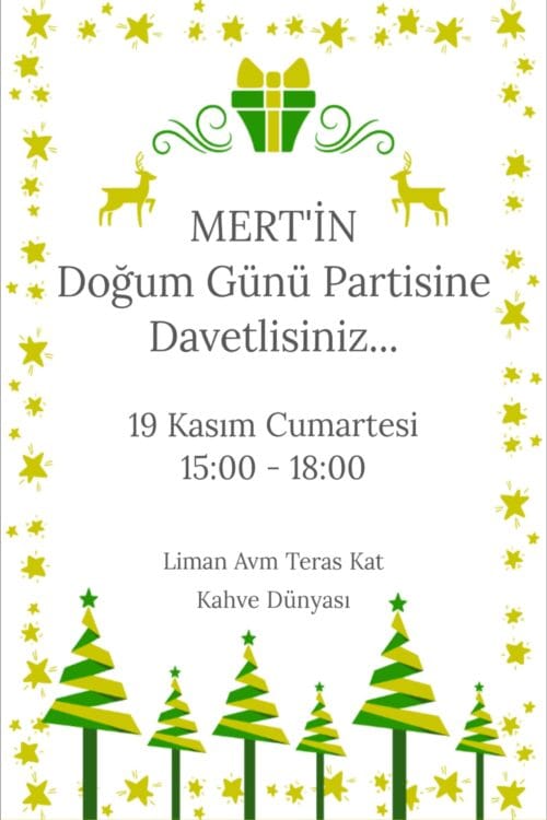 Doğum Günü Davetiyesi 202 02