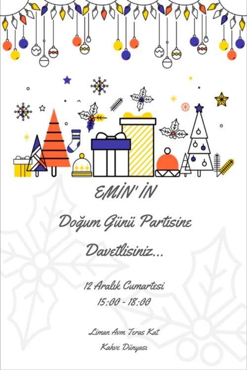 Doğum Günü Davetiyesi 202 03