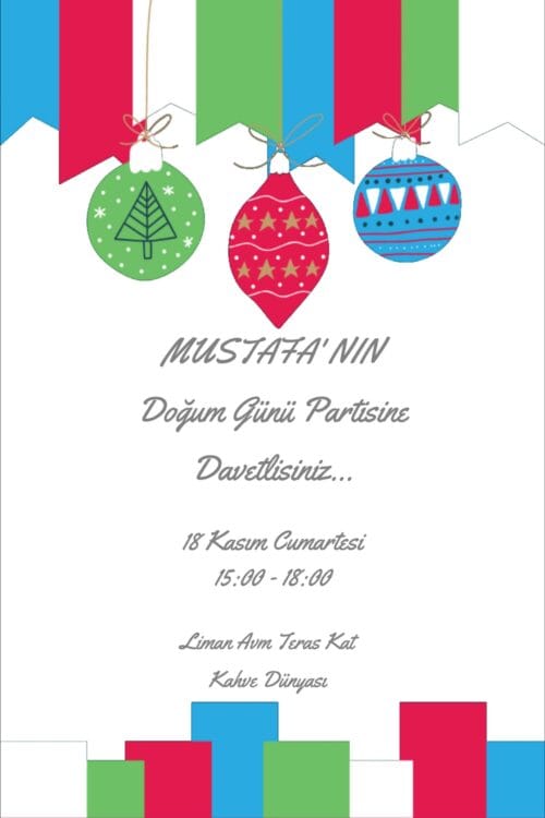 Doğum Günü Davetiyesi 203 01