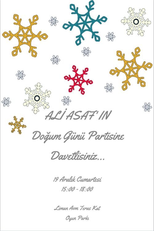 Doğum Günü Davetiyesi 203 05