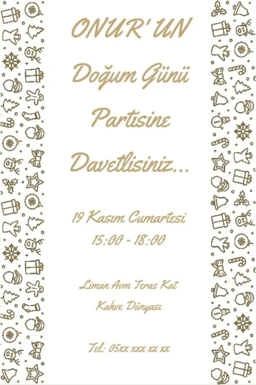 Doğum Günü Davetiyesi 203 06