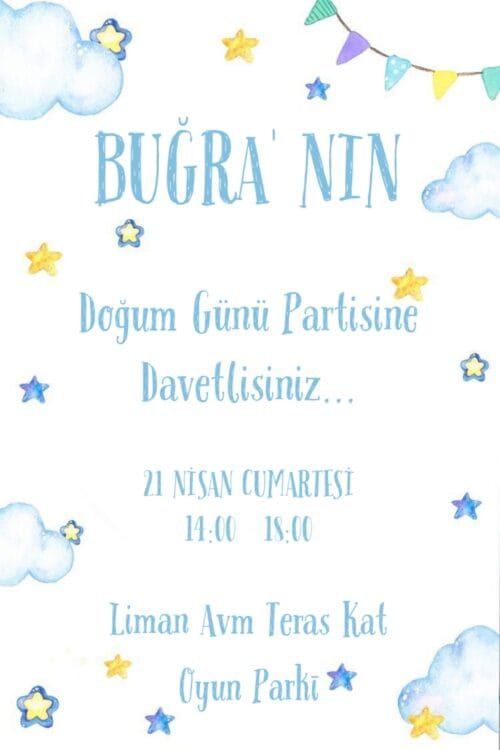 Doğum Günü Davetiyesi 204 09