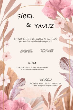 Düğün Davetiyesi 105 09