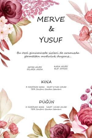 Düğün Davetiyesi 106 02