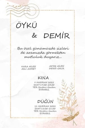 Düğün Davetiyesi 107 07