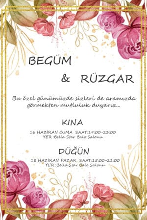 Düğün Davetiyesi 108 05