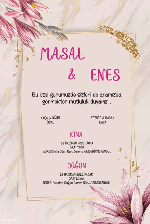 Düğün Davetiyesi 109 02