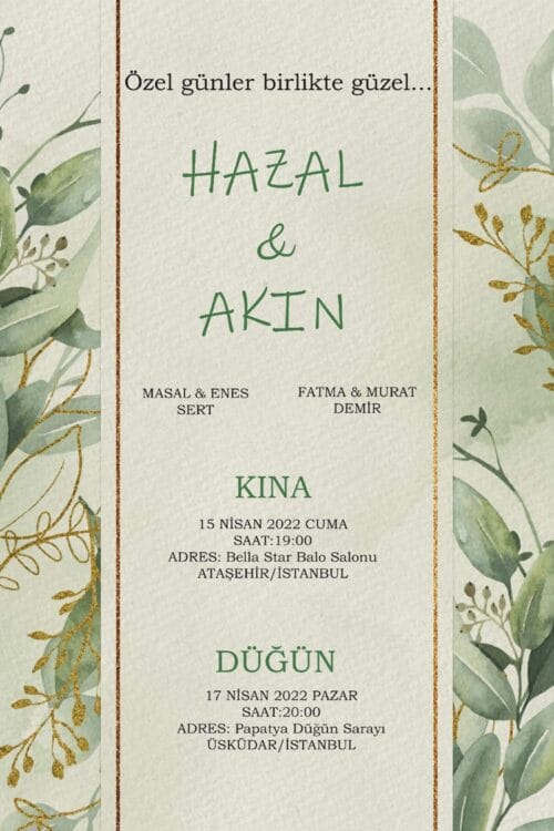 Düğün Davetiyesi 109 03