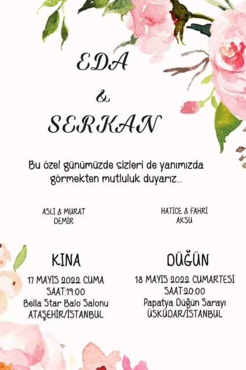 Düğün Davetiyesi 110 01