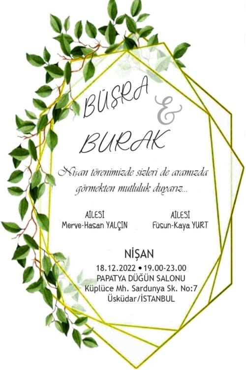 Düğün Davetiyesi 110 04