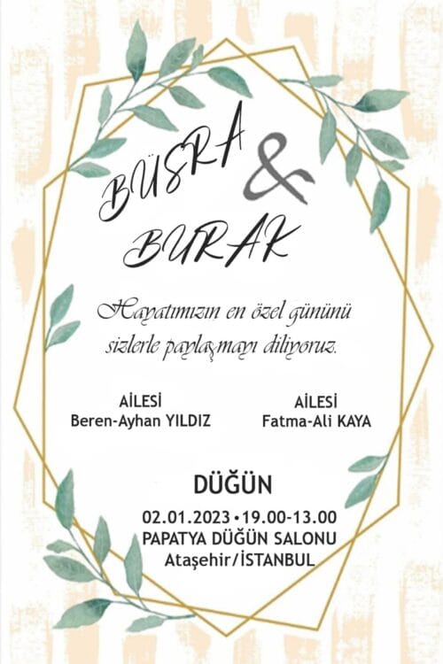 Düğün Davetiyesi 110 05