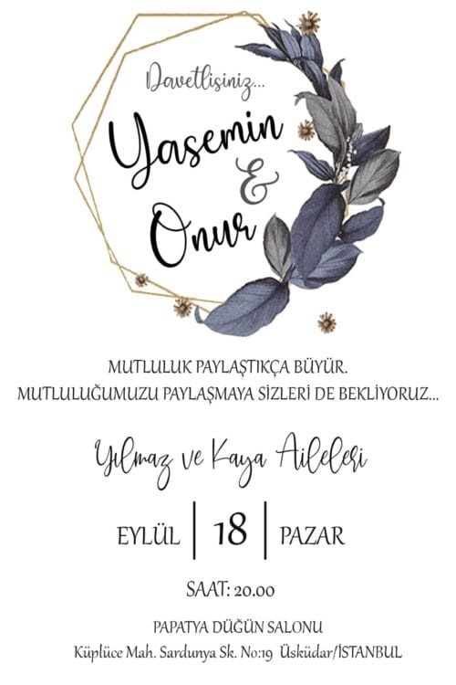 Düğün Davetiyesi 111 01