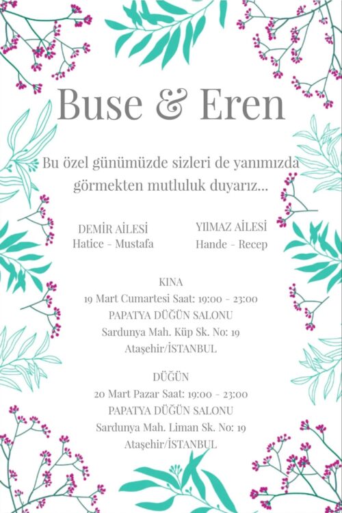 Düğün Davetiyesi 111 04