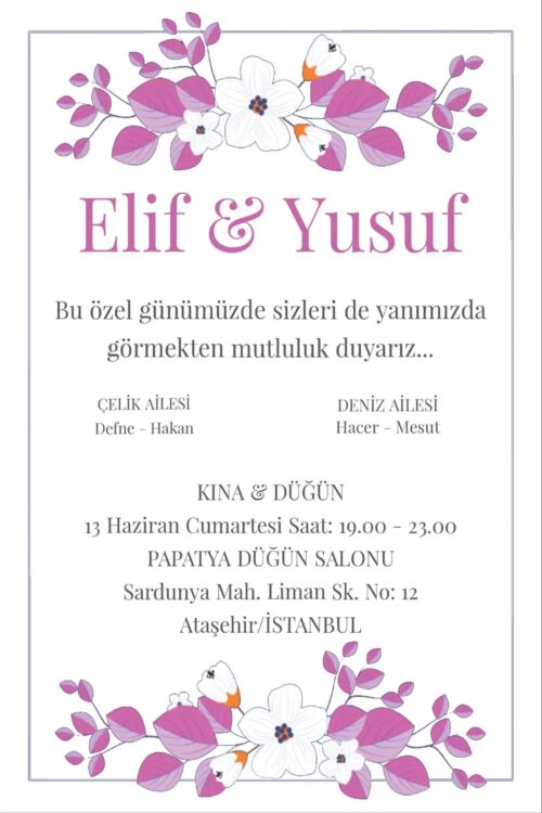Düğün Davetiyesi 111 05