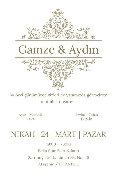 Düğün Davetiyesi 112 06