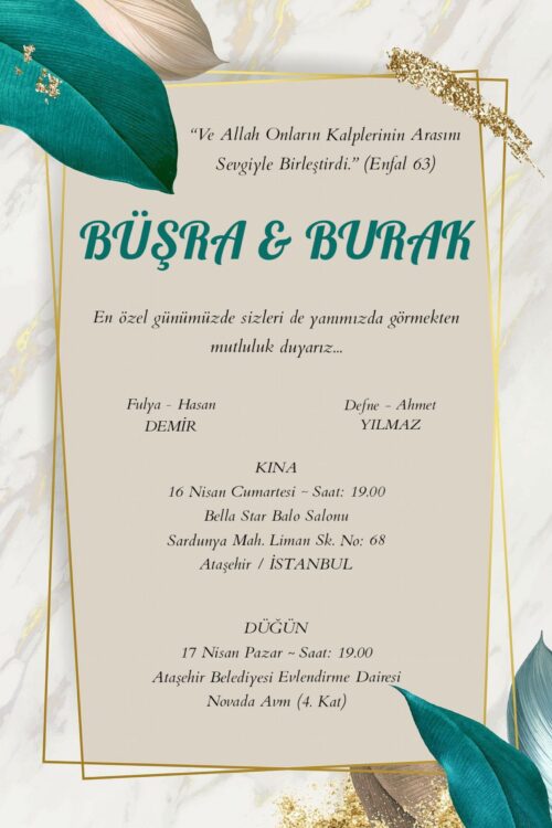 Düğün Davetiyesi 112 08