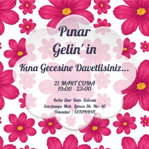 Kına Davetiyesi 300 05