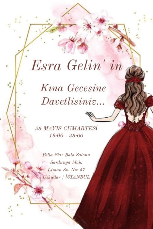 Kına Davetiyesi 300 07