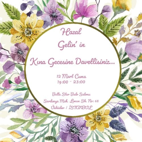 Kına Davetiyesi 300 08