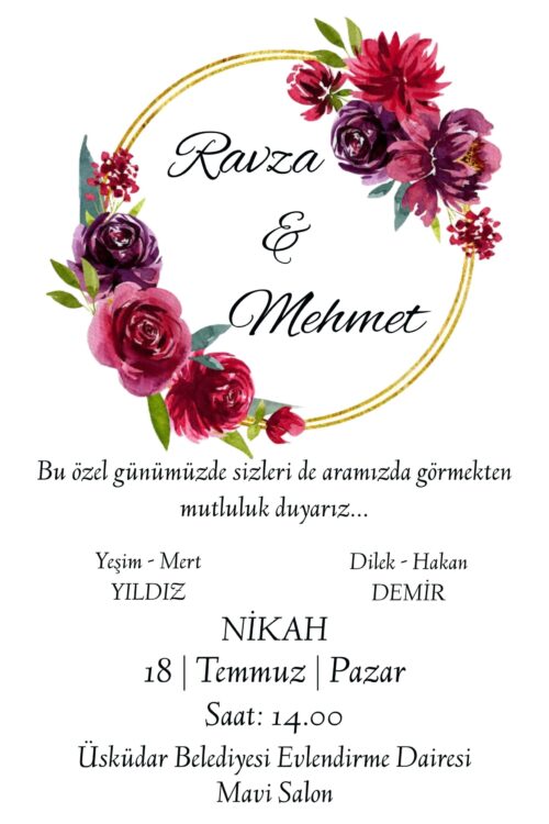 Düğün Davetiyesi 115 05