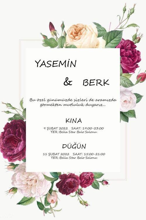 Düğün Davetiyesi 102 08