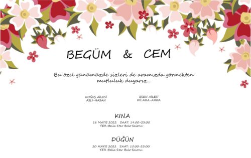 Düğün Davetiyesi 103 05