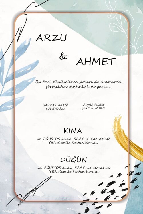 Düğün Davetiyesi 104 07