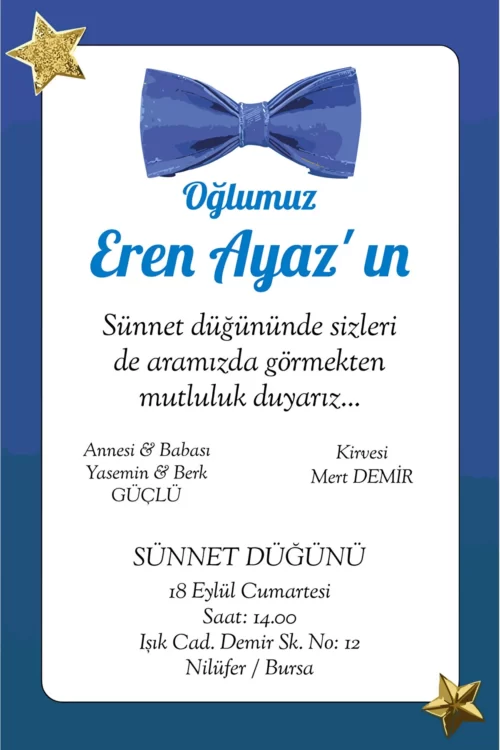 Sünnet Davetiyesi 400 03