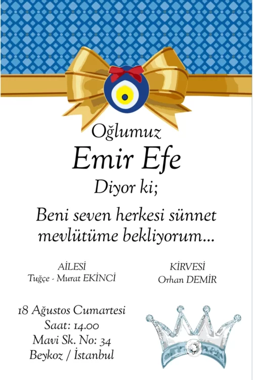 Sünnet Davetiyesi 400 04