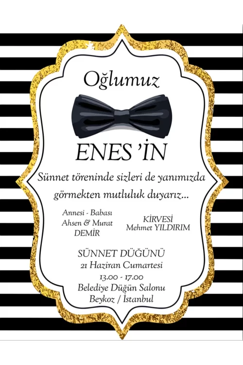 Sünnet Davetiyesi 401 02