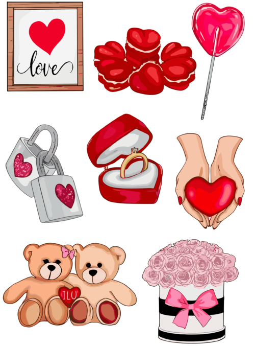 Sevgililer Günü Sticker